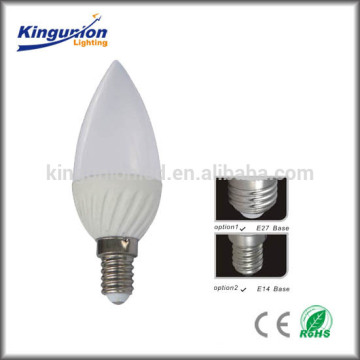 Alta calidad, China Lámpara de la vela llevada, 3w 5w 7w luz de la vela del LED, bulbo de la vela de E14 LED